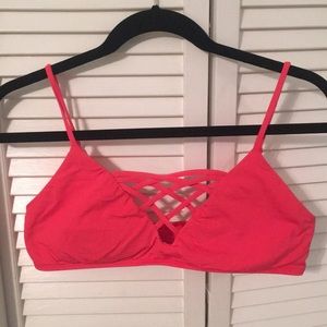 Medium LSPACE Jamie strappy pink bikini top